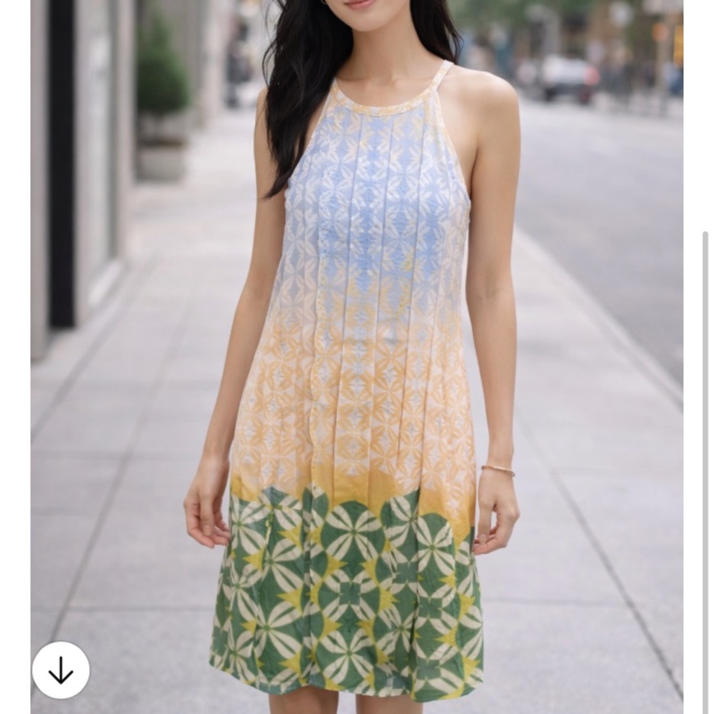 Jessica Simpson Multicolor Geometric Midi Dress, size 6